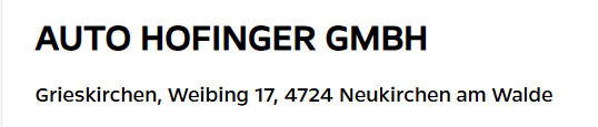 Hofinger Hofinger